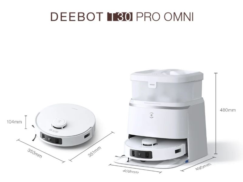 Ecovacs T30 Pro Omni Robot Vacuum Cleaner-W-3 Ecovacs T30 Pro Omni Robot Vacuum Cleaner-W-3
