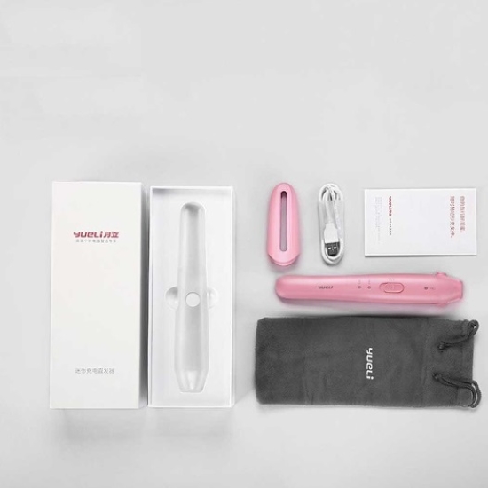 XIAOMI YUELI HS-525 Rechargeable Mini Hair Straightener Pink-6 XIAOMI YUELI HS-525 Rechargeable Mini Hair Straightener Pink-5