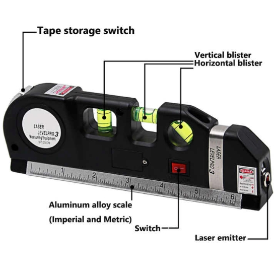 Laser level and single line meter of Fixit brand levelpro3 model-4 Laser level and single line meter of Fixit brand levelpro3 model-4